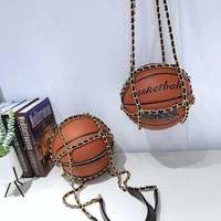 Sacs à main en cuir PU à forme ronde pour femmes, sacs à main noirs, panier ball, bourse pour dames, basket-ball, nouvelle collection