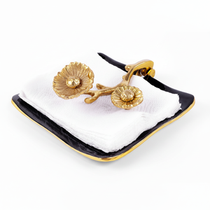 Bandejas de servicio de aluminio de lujo modernas de primera calidad Color personalizado mediados de siglo moderno Ramadán boda accesorios de cocina servilleta - Product Image 1