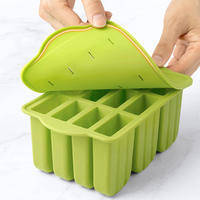 Moule à crème glacée silicone 12 pièces, facile à démouler treillis de qualité, logo personnalisable pour fabrication artisanale