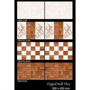 Proveedor directo, azulejos de arte antiguo de 300x450mm, azulejos de exterior de piedra cultural de porcelana externa de cerámica esmaltada convexa cóncava 3D - Product Image 1