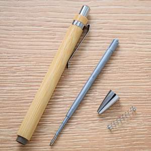 Offre Spéciale – Stylo Bille en Bambou Promotionnel Pas Cher, Personnalisable avec Logo Gravé, Stylo en Bois Écologique pour Signature - Product Image 5