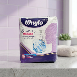 Wuglo Disposable Sanitary Napkins Normal 10 Pieces Winged Non-Woven Fabric Leak Guard <b>Super</b> Absorbent Day Use 280mm Free Sample - Product Image 2