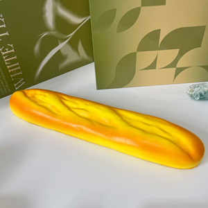 Mainan pereda stres bentuk roti lucu, promosi grosir roti lucu lembut busa Pu roti licin kualitas tinggi mainan makanan naik lambat - Product Image 6