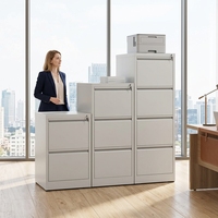 Meuble de classement moderne extensible à 2, 3 ou 4 tiroirs pour atelier et bureau, en métal verrouillable, conception démontable