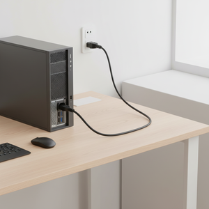 Kabel Listrik DAJIANG Berkualitas Tinggi <span class=keywords><strong>3</strong></span> Inti Konduktor Tembaga PVC dengan Steker Betina IEC untuk Penggunaan Komputer Industri - Product Image 2