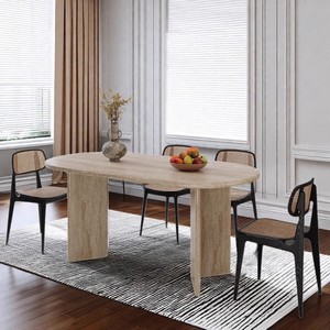 Phong cách đơn giản hình bầu dục phòng khách bàn ăn bàn ăn - Product Image 4