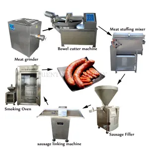 Mesin Pembuat Sosis Komersial Lini Produksi/Senar Pembuat Sosis/Alat Pembuat Sosis