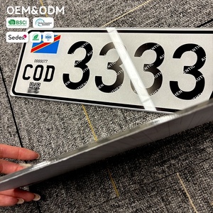 Plaque d'immatriculation de voiture souvenir de style nouveau RDC, en plastique acrylique réfléchissant de haute qualité, plaque d'immatriculation CGO <span class=keywords><strong>Congo</strong></span> - Product Image 3