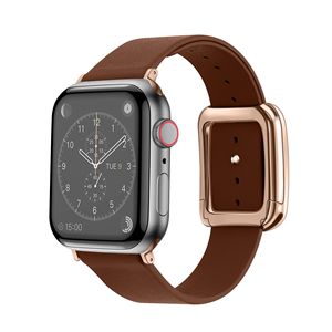 Bracelets de montre en <span class=keywords><strong>cuir</strong></span> PU en microfibre moderne à boucle magnétique en métal pour femmes pour <span class=keywords><strong>Apple</strong></span> <span class=keywords><strong>Watch</strong></span> Ultra 49mm 45mm 44mm Série 10 9 8 7 6 4 - Product Image 1