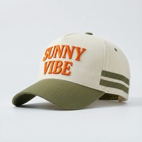 Gorra de Béisbol de Algodón de 5 Paneles Estilo A-Frame Personalizada de Alta Calidad, Logotipo Bordado en 3D, Gorras Deportivas Unisex de Dos Tonos con Gamuza
