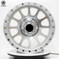 Jantes forgées usinées argentées à 12 rayons DW Modified Performance 17, 18, 20 pouces, 6 trous, à déport profond, compatibles avec les jantes de style pick-up tout-terrain