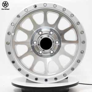 Cerchi Forgiati Modificati DW Performance, <span class=keywords><strong>12</strong></span> Razze, Finitura Argento Lavorata, 17 <span class=keywords><strong>18</strong></span> 20 Pollici, 6 Fori, Profilo Ribassato, Adatti per Fuoristrada e Pickup - Product Image 5