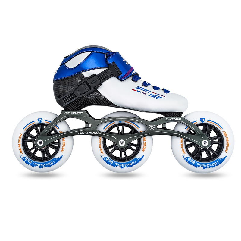 Patins à Roulettes 3 Roues Réglables - Homme/Femme, Taille 10/11, Noir, Expert, Intérieur/extérieur