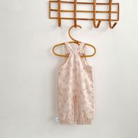 Jumpsuit Bayi dan Balita Motif Bunga Cetak Terbaru Musim Gugur, Pakaian Bayi Modis, Romper Bayi Katun