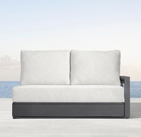 Ensemble de canapés d'extérieur en aluminium et métal pour balcon et jardin
