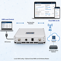 Repetidor Digital de Banda Dual de 1800 y 2100 MHz, DCS1800 UMTS2100, Ganancia de 75 dB, 17 dBm, 4 Subbandas Ajustables, Amplificador de Señal Interior USB