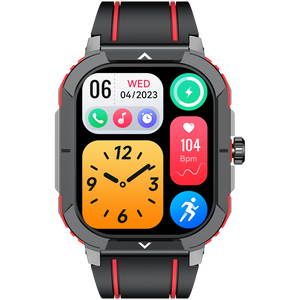 Montre connectée HK56 IP68 avec écran AMOLED de 2,06 pouces, NFC pour appels Bluetooth, surveillance de la pression artérielle, prévisions météorologiques, boussole - Product Image 6