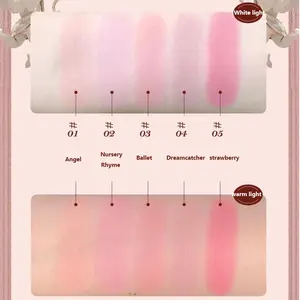 Flower Knows Fard à Joues Gaufré Dégradé Fraise Rococo Violet Palette Fard Mat Illuminateur Longue Tenue - Product Image 5