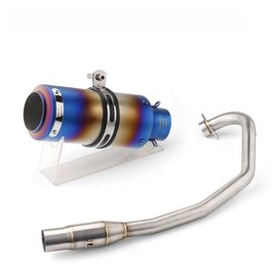 Modificación de Escape para Motocicleta, Actualización del Tubo de Escape Delantero con Sistema de Contrapresión - Product Image 2