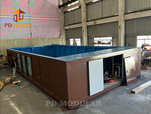 <span class=keywords><strong>Piscine</strong></span> Spa Extérieure Préfabriquée en Conteneur d'Acier Galvanisé 2x40 pieds - Modèle Magic House - Product Image 3