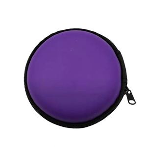 Estuche Portátil Personalizado con Logotipo para Auriculares, Estuche Redondo con Cierre para Guardar Múltiples Auriculares - Product Image 4