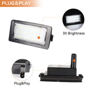 2Pcs Lampe de plaque d'immatriculation pour <span class=keywords><strong>BMW</strong></span> <span class=keywords><strong>E38</strong></span> Série <span class=keywords><strong>7</strong></span> 728i 730i 730d <span class=keywords><strong>740i</strong></span> 740d 740iL 750i 750iL 1995-2001 - Product Image 2
