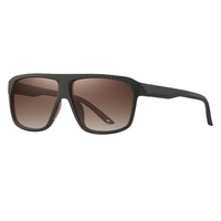 Lunettes de soleil polarisées carrées Kenbo pour hommes, ultra-légères en TR90, verres transparents UV400, pour la conduite en extérieur, personnalisables