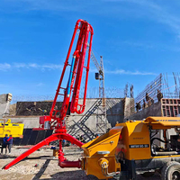 Lance de placement de béton mobile hydraulique pour applications de construction à haute efficacité