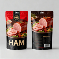Sachet de cuisson personnalisé en aluminium haute barrière pour dinde, sachet d'épices, emballage pour bœuf séché, sachet pour jambon