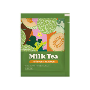 Poudre de thé au lait Boba au melon vert de Taïwan sans conservateur, en carton, OEM, moins de déchets, compatible avec les garnitures - Product Image 1