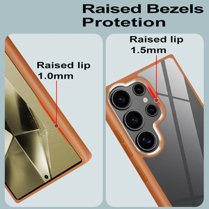 Funda de teléfono de PC de TPU transparente de lujo Característica a prueba de golpes Compatible con <span class=keywords><strong>Samsung</strong></span> S25 <span class=keywords><strong>S22</strong></span> Ultra <span class=keywords><strong>Plus</strong></span> A56 Otros modelos Hecho de alta calidad - Product Image 3