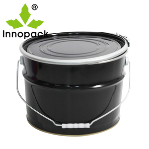 5 litres de peinture à l'huile peut petits seaux en métal avec couvercle et poignée - Product Image 1