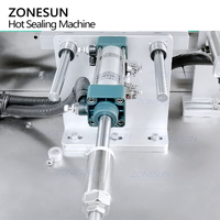 ZONESUN ZS-FKR2T automatique Double tête en plastique PET Film pot haut scellant feuille d'aluminium rouleau Film bouteille presse à chaud Machine de cachetage