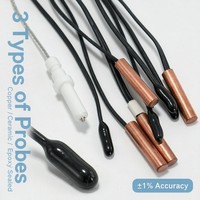 Sonde de température NTC 3950k haute fiabilité 5K/10K/15K/20K/25K/30K/50K -30~105°C ℃   Sonde de température pour climatiseur