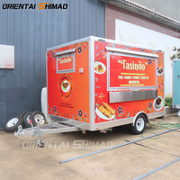 Camion de restauration rapide pour glaces et snacks, entièrement équipé, en acier inoxydable, avec friteuse