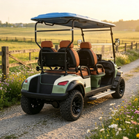 Voiture de golf électrique professionnelle personnalisée Rainbow 4 places, 48V, alimentée au lithium, tout-terrain, 30-50 km/h, 70-90 km d'autonomie
