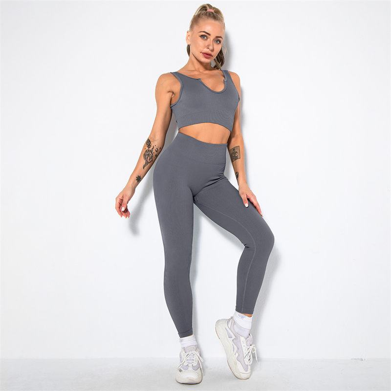 HOT 11 colors Fashion Modern Breathable Workout Clothing Popular Women Active Wear Yoga Set hygroscopic