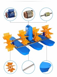 FUTI 1.5kw 4 roue à aubes aérateur de roue à aubes étang à poissons crevette élevage Machine aérateur pour l'aquaculture clé moteur puissance - Product Image 5