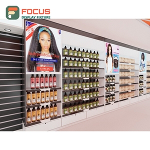 Premium Wig Display Cabinet Glass Door Lockable Drawer Multi Tier Shelf Store Display Cabinet Unit - Product Image 1