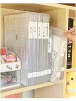 Caja de almacenamiento de papel A4 al por mayor para escuela, estudiante, oficina, carpeta de archivos, clasificación de escritorio, caja de almacenamiento