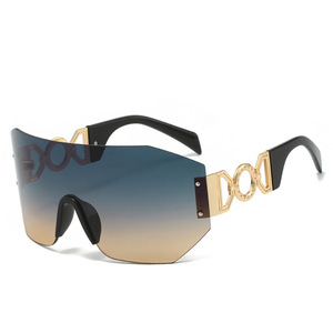 Twooo <span class=keywords><strong>occhiali</strong></span> 40001 oversize One Piece UV400 alla moda di design donne <span class=keywords><strong>occhiali</strong></span> da sole uomo - Product Image 5