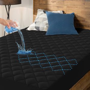 Drap-housse <span class=keywords><strong>imperméable</strong></span> silencieux populaire matelas matelassé housse de matelas jusqu'à 21 "poche profonde - Product Image 1
