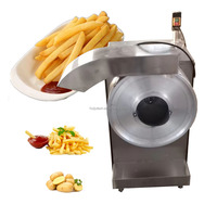 Automatische Verstelbare 5-12Mm Dikte Aardappelvingers Maken Machine Frietjes Roestvrij Staal Aardappelsnijder HJ-QT500
