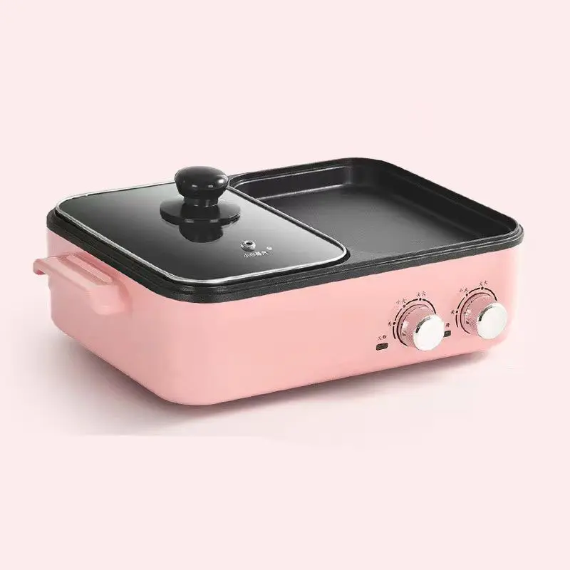 Andong 110V/220V small Kitchen appliances multifunction student cooking pan electric hot pot and barbique grill