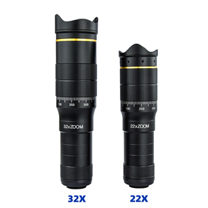 Kit de Lentes para Cámara de Teléfono Móvil con Trípode, Clip Universal, Lente Teleobjetivo 32X 3 en 1 para Zoom Óptico, Fotografía con Smartphone - Product Image 2