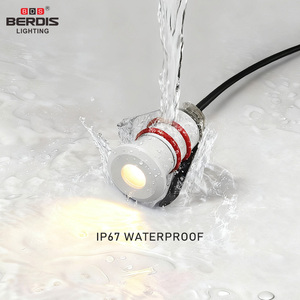 BERDIS Mini escalones a prueba de agua Luz Blanco cálido Blanco frío 0,5 W 12mm corte Aluminio Led Lámpara empotrada Luz empotrada - Product Image 5