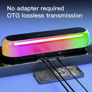 <span class=keywords><strong>ชุด</strong></span><span class=keywords><strong>คาราโอเกะ</strong></span><span class=keywords><strong>ใน</strong></span><span class=keywords><strong>บ้าน</strong></span>ลำโพงคอมพิวเตอร์ไฟ LED ลำ<span class=keywords><strong>โพ</strong></span><span class=keywords><strong>ง</strong></span>แบบพกพา RGB ไร้สายพร้อมไมโครโฟนและฟันสีฟ้า - Product Image 5