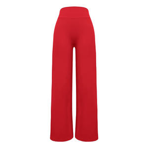 Casual <b>Women's</b> Gym Fitness High Waisted Flared Yoga Pants Leggings Quick Dry Breathable Wide-leg Pants <b>for</b> Outdoor Runnings - Product Image 6