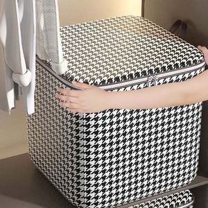Sac de rangement en tissu grande capacité sur mesure pour couettes et vêtements de chambre à coucher, vente en gros - Product Image 4