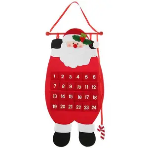 Gift Calendar Custom Christmas Decorations Calendar Fabric for Window Tree